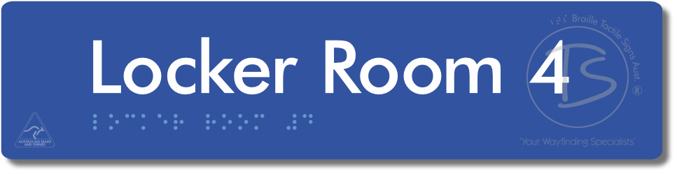 Locker Room 4 - Braille Tactile Signs Aust.
