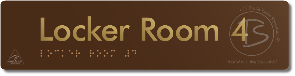 Locker Room 4 - Braille Tactile Signs Aust.