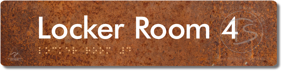 Locker Room 4 - Braille Tactile Signs Aust.