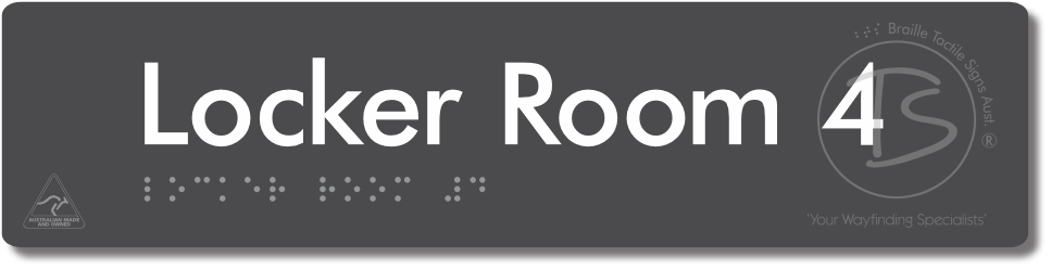 Locker Room 4 - Braille Tactile Signs Aust.