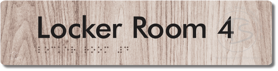 Locker Room 4 - Braille Tactile Signs Aust.