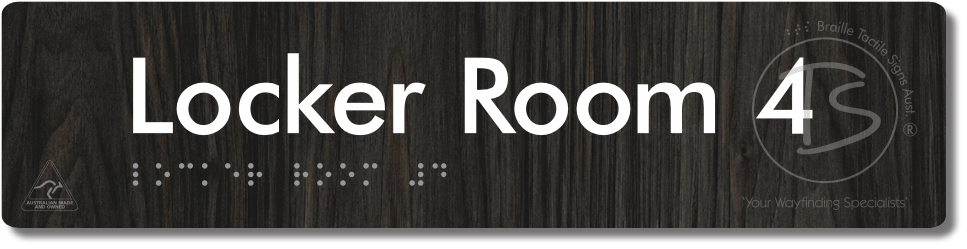 Locker Room 4 - Braille Tactile Signs Aust.