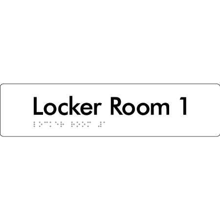 Locker Room 1 - Braille Tactile Signs Aust.