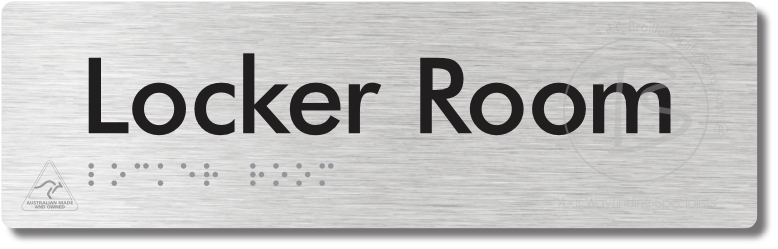 Locker Room - Braille Tactile Signs Aust.