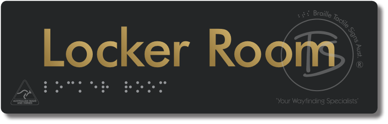 Locker Room - Braille Tactile Signs Aust.