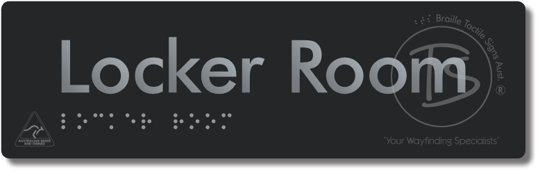 Locker Room - Braille Tactile Signs Aust.