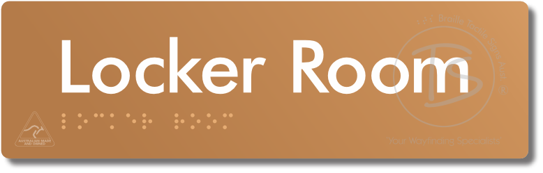 Locker Room - Braille Tactile Signs Aust.
