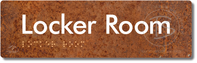 Locker Room - Braille Tactile Signs Aust.