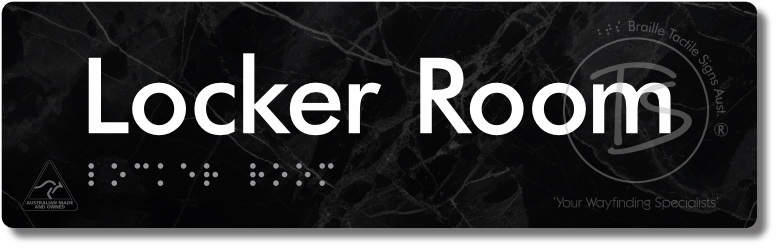 Locker Room - Braille Tactile Signs Aust.