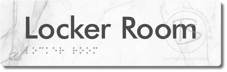 Locker Room - Braille Tactile Signs Aust.