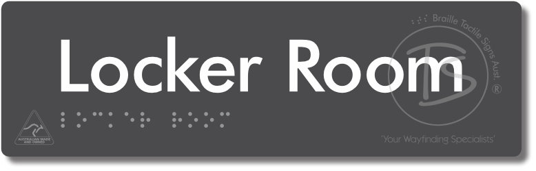 Locker Room - Braille Tactile Signs Aust.