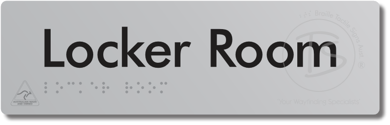 Locker Room - Braille Tactile Signs Aust.