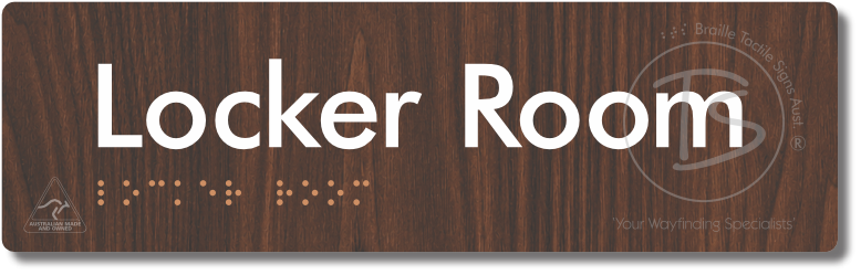 Locker Room - Braille Tactile Signs Aust.