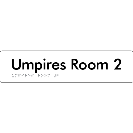 Umpires Room 2 - Braille Tactile Signs Aust.
