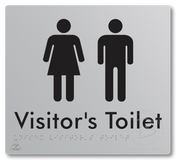 Unisex Visitor's Toilet - Braille Tactile Signs Aust.