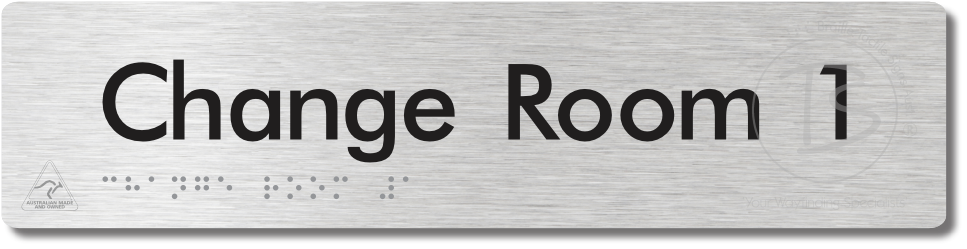 Change Room 1 - Braille Tactile Signs Aust.