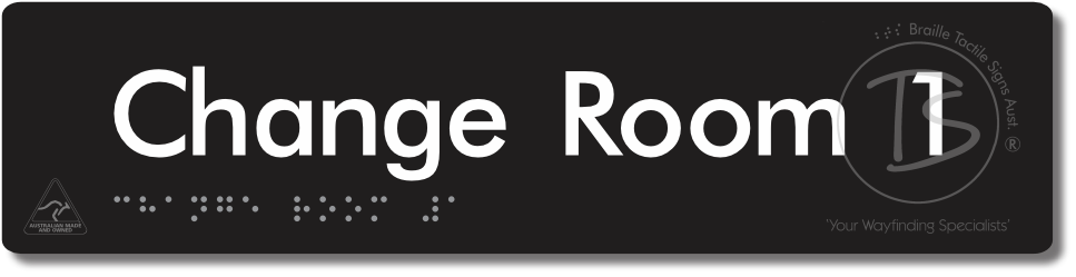 Change Room 1 - Braille Tactile Signs Aust.