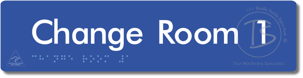 Change Room 1 - Braille Tactile Signs Aust.