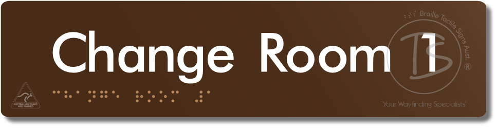 Change Room 1 - Braille Tactile Signs Aust.