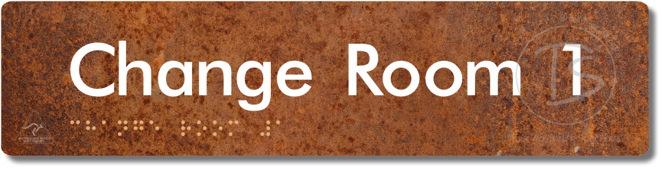 Change Room 1 - Braille Tactile Signs Aust.