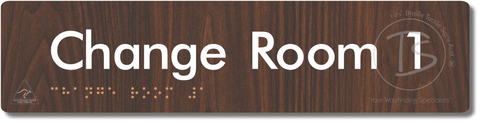 Change Room 1 - Braille Tactile Signs Aust.