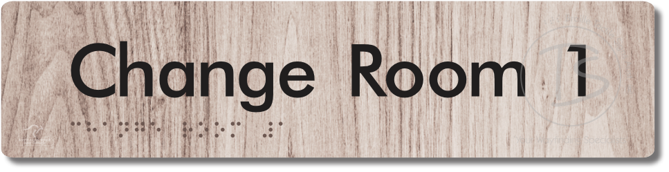 Change Room 1 - Braille Tactile Signs Aust.