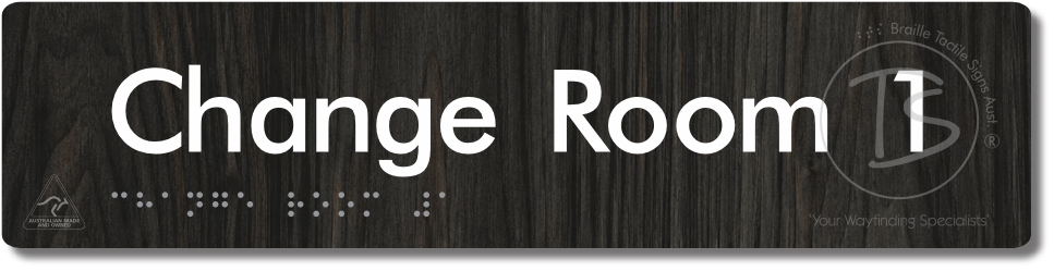 Change Room 1 - Braille Tactile Signs Aust.