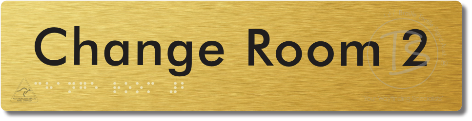 Change Room 2 - Braille Tactile Signs Aust.