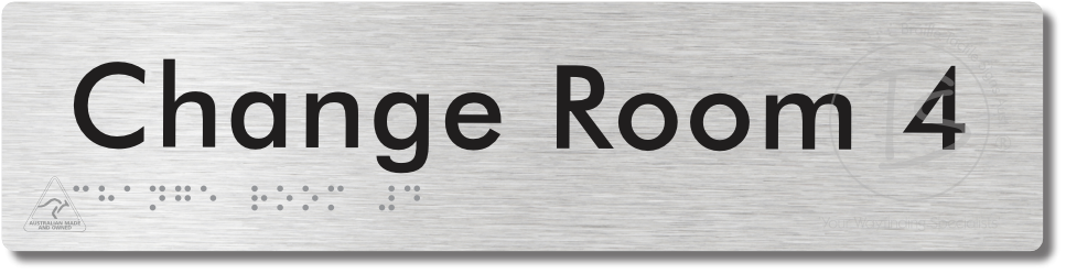Change Room 4 - Braille Tactile Signs Aust.