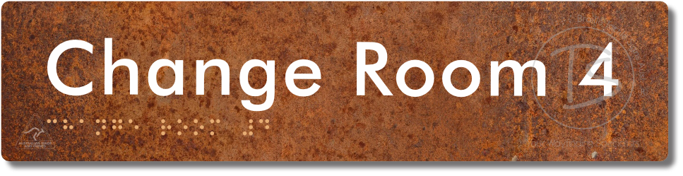 Change Room 4 - Braille Tactile Signs Aust.