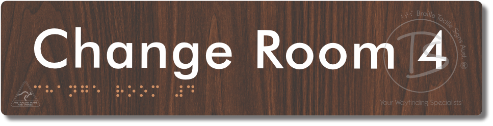 Change Room 4 - Braille Tactile Signs Aust.