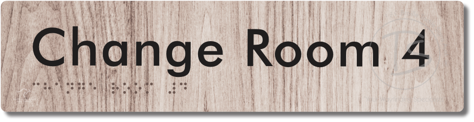 Change Room 4 - Braille Tactile Signs Aust.