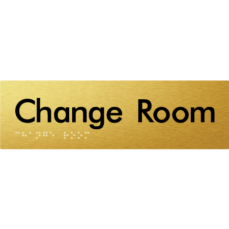 Change Room - Braille Tactile Signs Aust.
