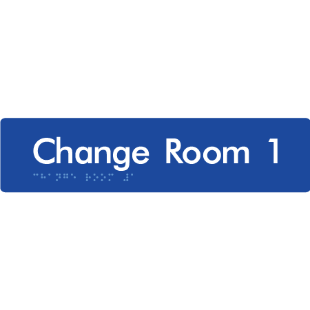 Change Room 1 - Braille Tactile Signs Aust.