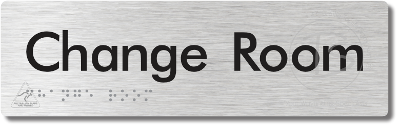 Change Room - Braille Tactile Signs Aust.