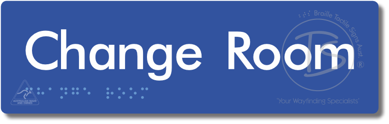 Change Room - Braille Tactile Signs Aust.