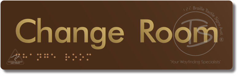 Change Room - Braille Tactile Signs Aust.