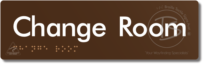 Change Room - Braille Tactile Signs Aust.
