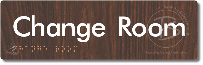 Change Room - Braille Tactile Signs Aust.