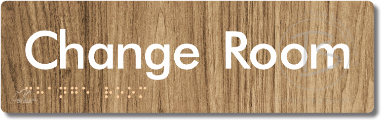 Change Room - Braille Tactile Signs Aust.