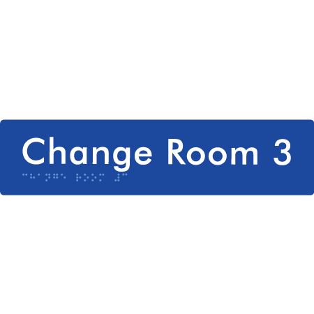 Change Room 3 - Braille Tactile Signs Aust.