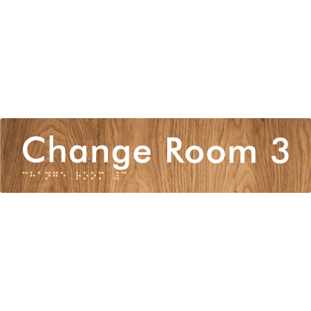 Change Room 3 - Braille Tactile Signs Aust.