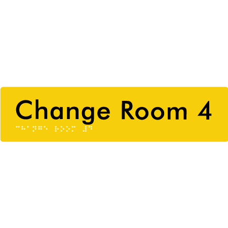 Change Room 4 - Braille Tactile Signs Aust.