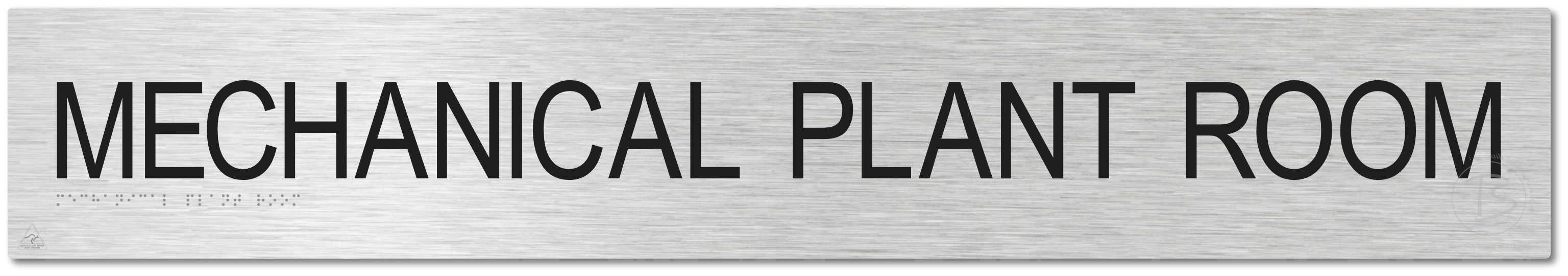 MECHANICAL PLANT ROOM - Braille Tactile Signs Aust.