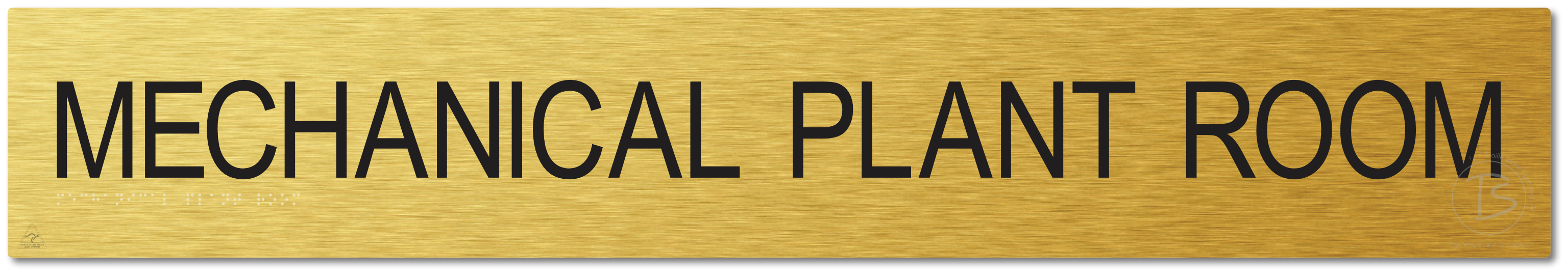 MECHANICAL PLANT ROOM - Braille Tactile Signs Aust.