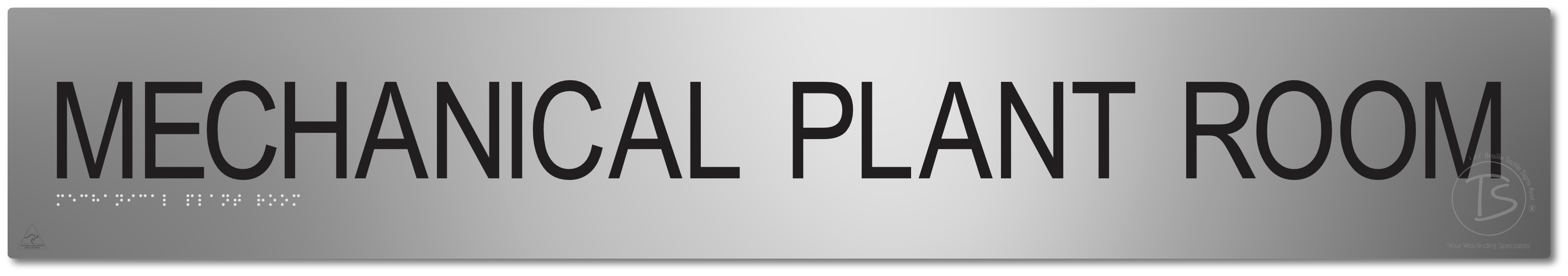 MECHANICAL PLANT ROOM - Braille Tactile Signs Aust.