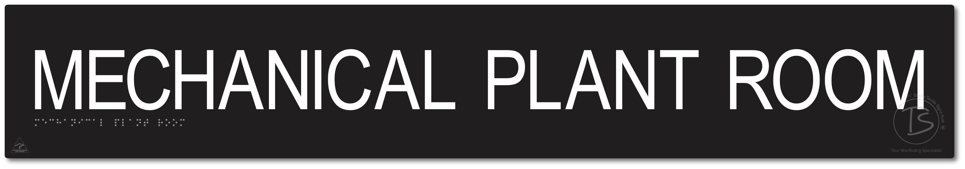 MECHANICAL PLANT ROOM - Braille Tactile Signs Aust.