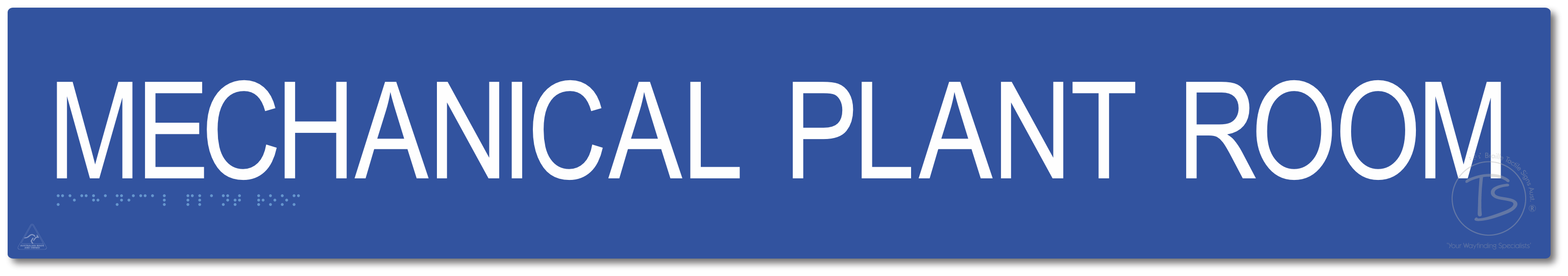 MECHANICAL PLANT ROOM - Braille Tactile Signs Aust.