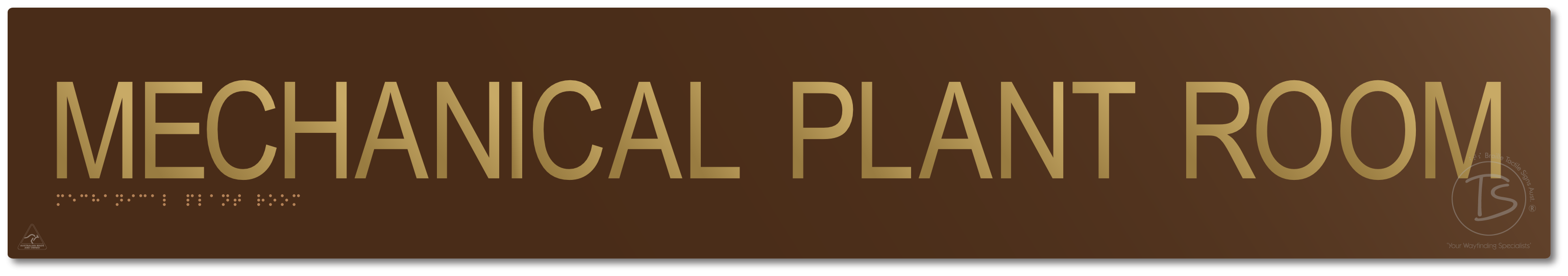 MECHANICAL PLANT ROOM - Braille Tactile Signs Aust.