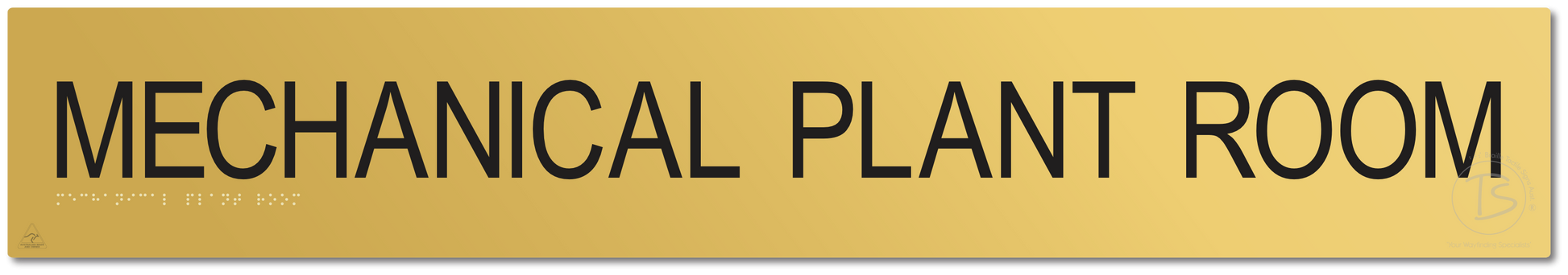 MECHANICAL PLANT ROOM - Braille Tactile Signs Aust.